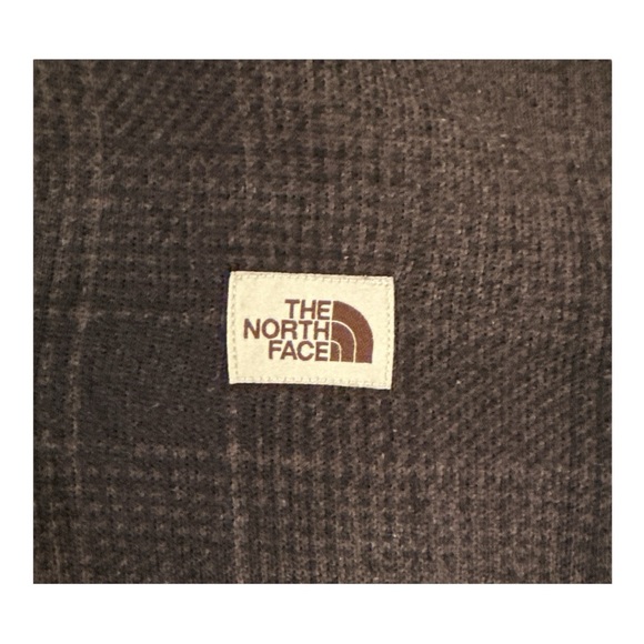 The North Face Mens Gordon Lyons Novelty 1/4 Zip Asphalt Grey Ombre Plaid Size S - Picture 5 of 11